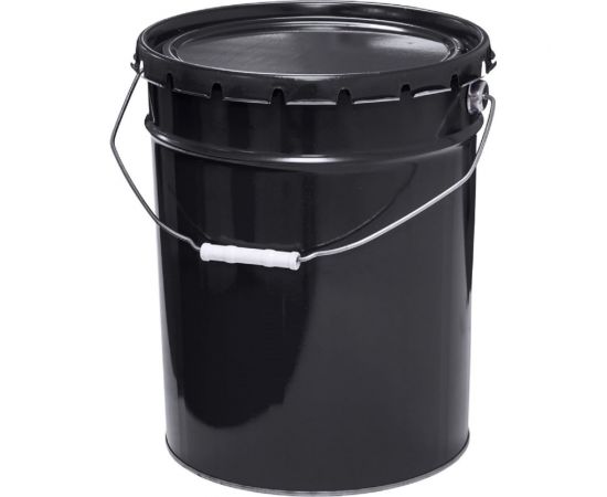 Ведро Тара.ру металл, 20 л, крышка-корона, чёрное 27193 
