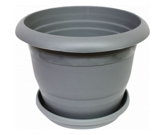 Кашпо Ангора 8.5 л, с поддоном, антрацит А5241ант 