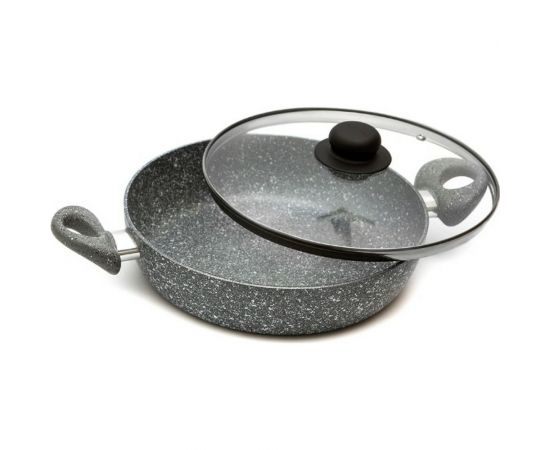 Жаровня SCOVO Stone Pan d240 стеклянная крышка ST-040 