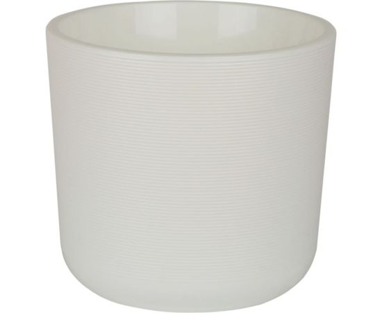 Пластиковый горшок liveingreen ЛИОН 9 л, белый, диам. 25 см, высота 21 см, с вкладкой ЛИ25-10 
