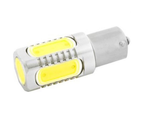 Автолампа диод SKYWAY S25, 5 SMD диодов, BA15s, 1-контактная, белая, противотуманные стопы, задний ход S08201056 