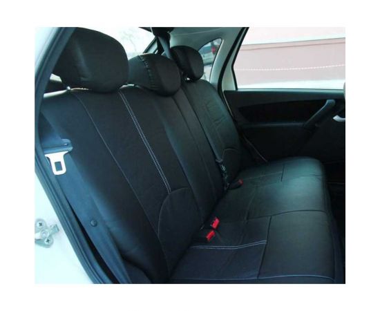 Чехлы PSV Imperial Next Черный отстрочка белая экокожа 124612 – изображение 2