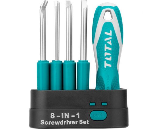 Отвертка со сменными насадками 9 шт. TOTAL THT250906 – изображение 2
