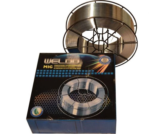 Проволока сварочная MIG AlSi-5 (ER4043) 1.0 мм, 2 кг, D200 WELDO X7601 – изображение 2