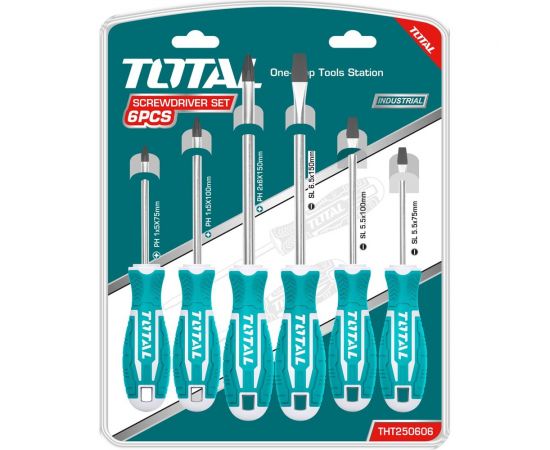 Набор отверток 6 шт. TOTAL THT250606 – изображение 2