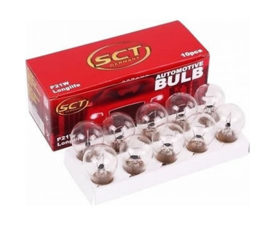 Лампа накаливания SCT P21W, 12 В, BA15s, 10 шт. 202075 – изображение 2