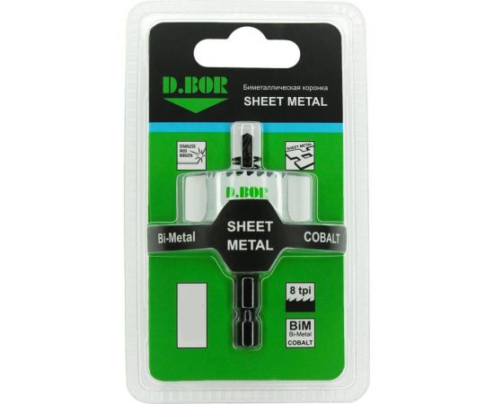 Коронка биметаллическая SHEET METAL 22 мм D.BOR D-HS-BIM-SM-20-022 – изображение 2