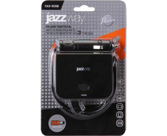 Автомобильный разветвитель JazzWay CAS-3USB 1018441 – изображение 3