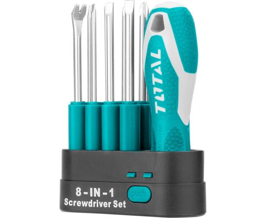 Отвертка со сменными насадками 9 шт. TOTAL THT250906 – изображение 3