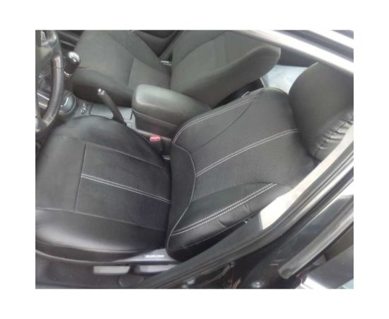 Чехлы PSV Imperial Next Черный отстрочка белая экокожа 124612 – изображение 3