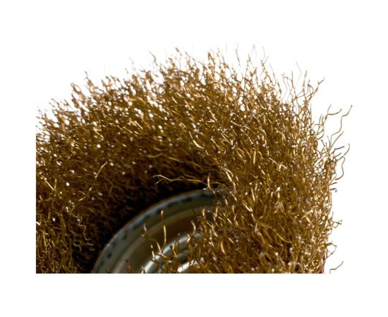 Щетка-чашка (75 мм; М14; латунь) для УШМ vertextools 12300-075 – изображение 3