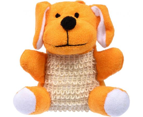 Мочалка из сизаля с хлопком Банные Штучки собачка, мишка, зайка 10х7х14 см 40129 – изображение 4