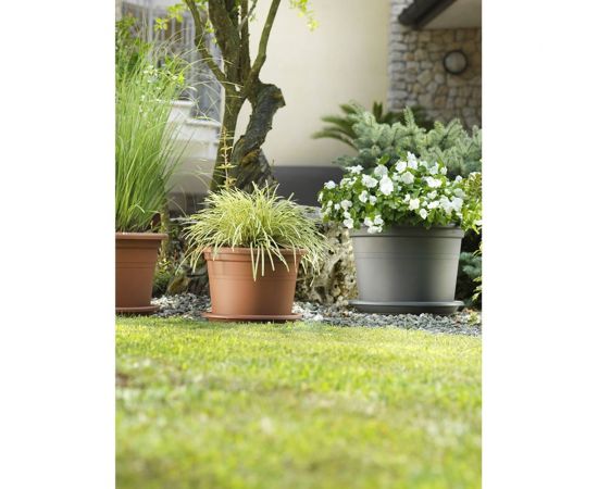 Горшок Teraplast CILINDRO classic диам. 15 см, коричневый 01001015001 – изображение 5