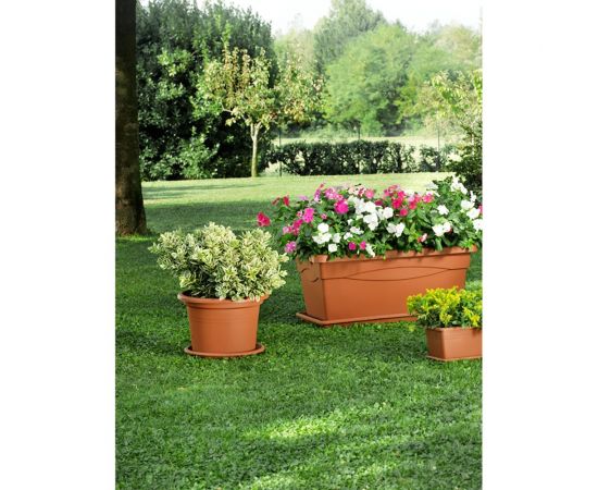 Горшок Teraplast CILINDRO classic диам. 15 см, коричневый 01001015001 – изображение 6