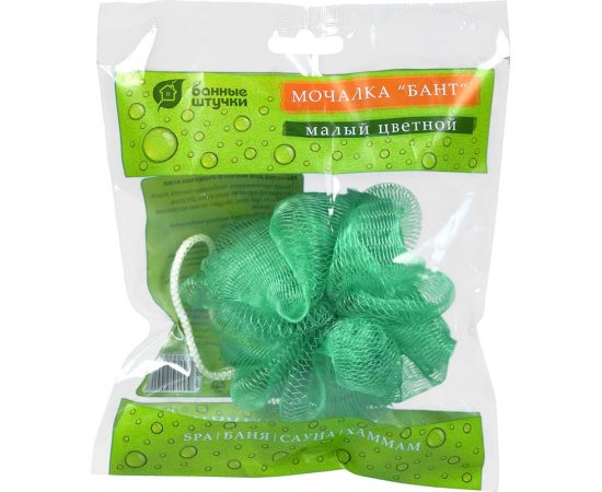 Мочалка для душа Банные Штучки Бант малый цветной, d-10 см, 20 г 40150 – изображение 6