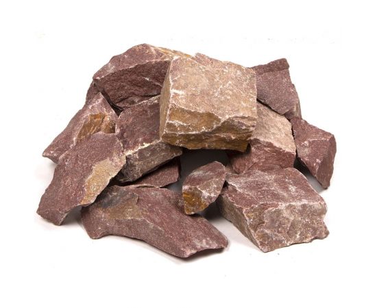 Камни Банная линия Кварцит малиновый, колотый, 20 кг 10-006 