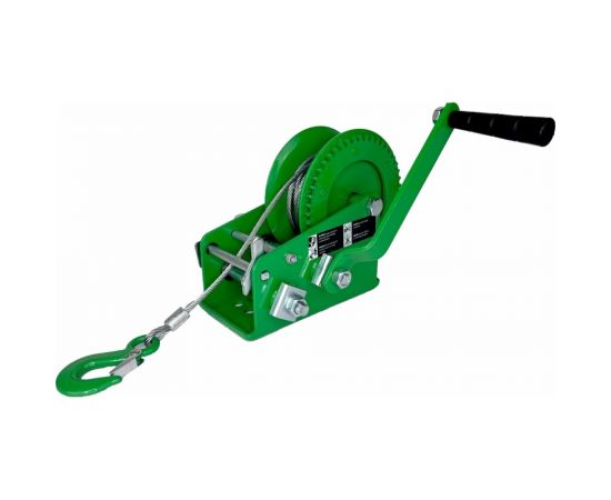 Ручная барабанная лебедка HITCH HW 1350 кг, канат 10 м SZ073170 