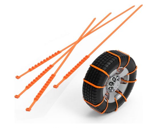 Хомут противоскольжения REXANT 900x9 мм, оранжевый, 10 шт. 07-7020 