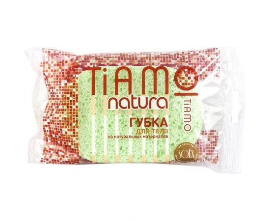 Губка для тела TIAMO Natura ОВАЛ целлюлоза 7690 