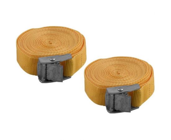 Стяжка для крепления груза DolleX 2.5 м х 25 мм, 0.7 т, с фиксатором, 2 шт. ST-252508 