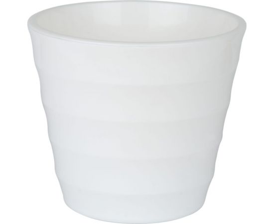 Пластиковый горшок с вкладкой liveingreen Лаура белый, диам. 27 см, высота 24 см, 9 л ЛР27-10 