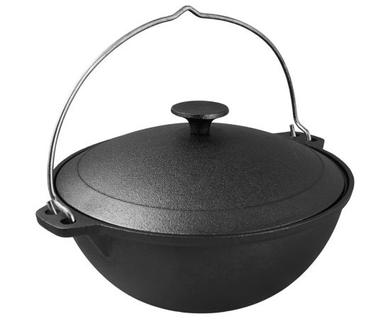 Казан с крышкой MYRON COOK чугун, 10 л MC0102 