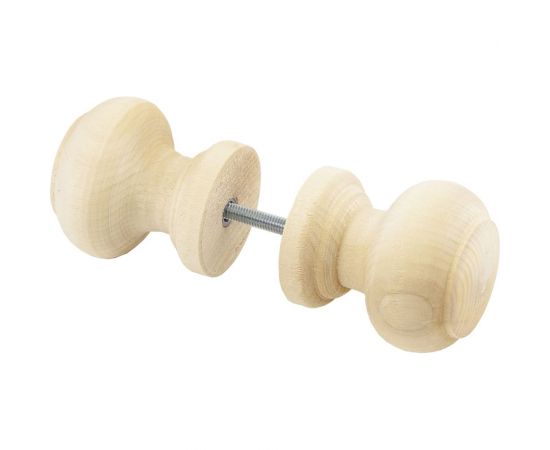 Дверная круглая ручка Банная линия 5.5 см, 2 шт. 12-569 