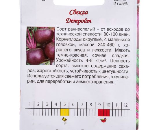 Семена Агрони Свекла столовая ДЕТРОЙТ 8870 – изображение 2