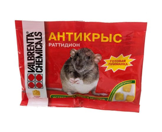 Средство от грызунов ALT Антикрыс, тесто-брикет, аромат-сыр моцарелла, 100г 4607060891089 – изображение 2