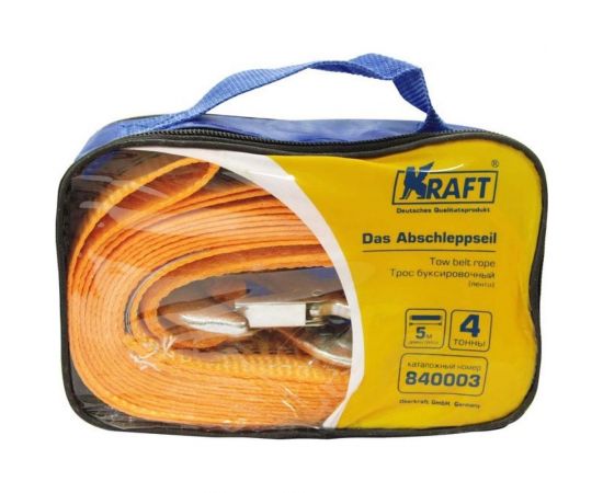 Буксировочный трос KRAFT 4 тонны KT 840003 – изображение 2