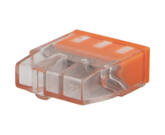 3-проводная экспресс-клемма REXANT с пастой СМК 2273-243 0,5-2,5 мм2 прозрачная 100 шт 07-3217 – изображение 2