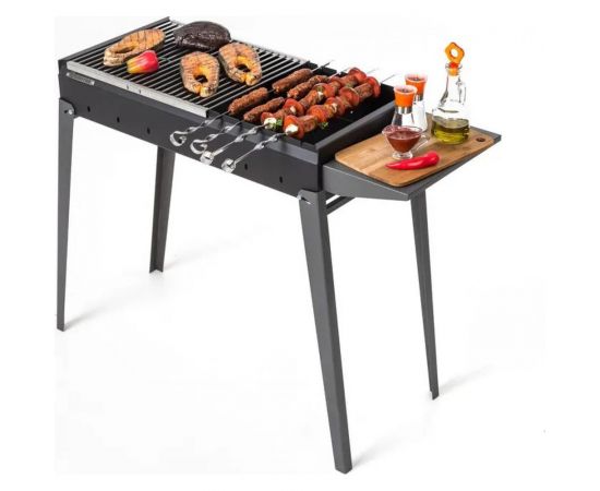 Складной мангал с боковой полкой GRATAR Классика МКЛ 750 – изображение 3