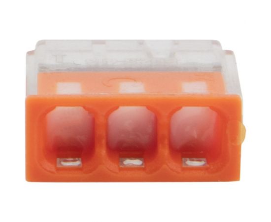 3-проводная экспресс-клемма REXANT с пастой СМК 2273-243 0,5-2,5 мм2 прозрачная 100 шт 07-3217 – изображение 3