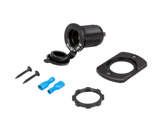 Гнездо прикуривателя Airline встраиваемый, влагозащищенный, 12/24 В, пластик AEBJ204 – изображение 3