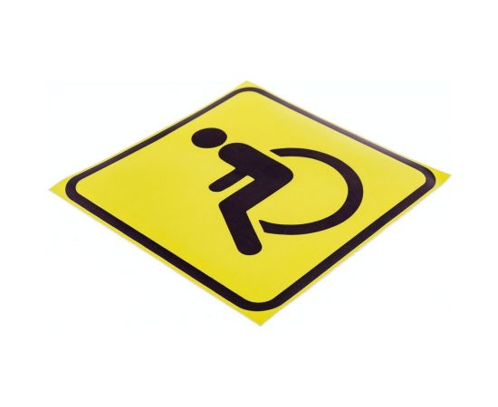 Наклейка автомобильная REXANT информационный знак Инвалид 150x150 мм 5 шт. 56-0072 – изображение 3