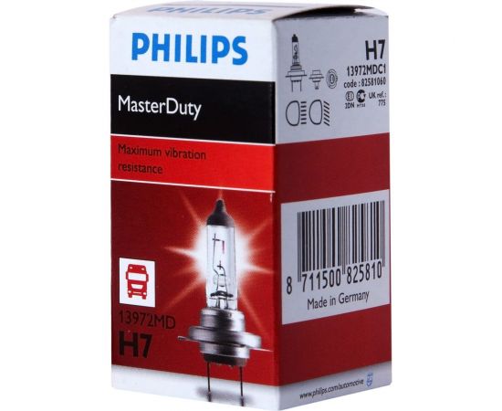 Автолампа PHILIPS H7, 70 PX26d MASTER DUTY 24V 1,10,100 HIT замена P-13972HD 13972MDC1 – изображение 4