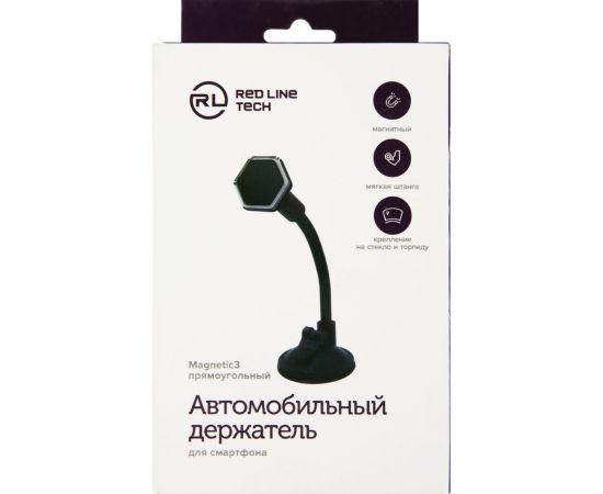 Держатель автомобильный для смартфонов с гибкой штангой Red Line MAGNETIC 3 на присоске УТ000026995 – изображение 4