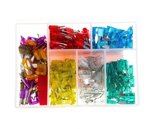 Предохранители Airline мини в пластиковой коробке 180 шт. 5-35 А AFU-M-P510 – изображение 5