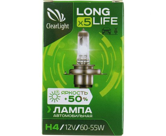Лампа Clearlight H4, 12 В, 60/55 Вт, LongLife MLH4LL – изображение 5