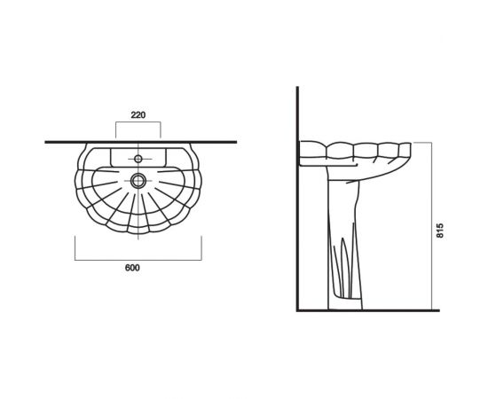 Умывальник SANITA РОМАШКА 00000055380 ROMSAWB01 – изображение 6