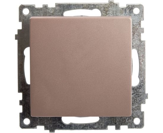 1-клавишный выключатель STEKKER GLS10-7103-02, 250В, 10А, серия Катрин, шампань 39589 