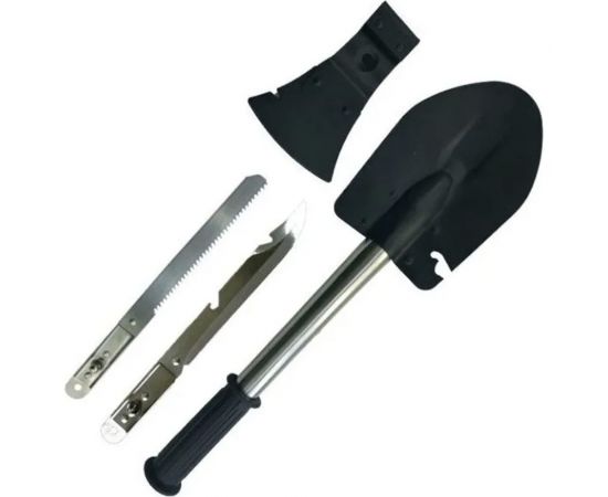 Дорожная лопата URM 4 предмета, лопата, топорик, пила, нож, в сумке D00784 