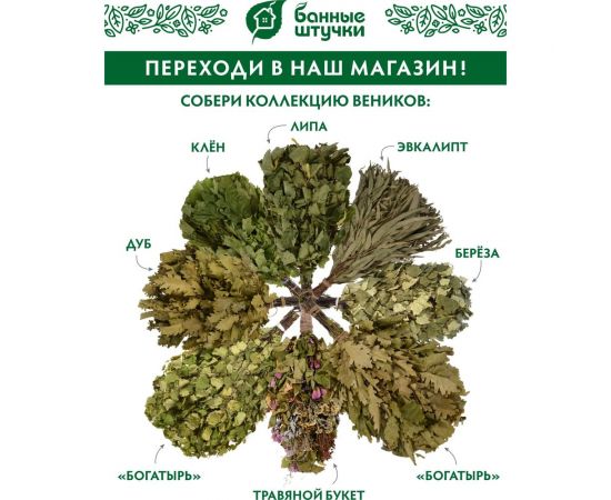 Дубовый веник Банные штучки с черноклёном 32112 – изображение 12