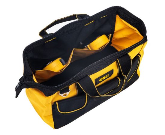 Сумка для инструментов DELI dl430013 310x170x220 мм, ткань oxford, плечевой ремень, 5 карманов 98478 – изображение 2