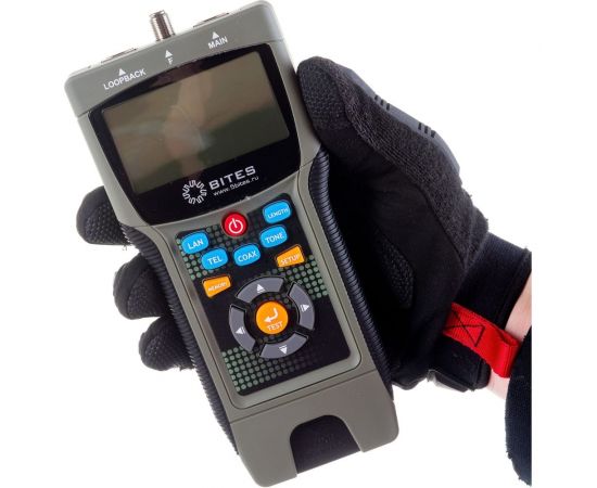 Сетевой тестер кабеля 5Bites UTP/FTP/STP RJ45, TEL RJ11/12, BNC, рефлектометр TDR, LCD LY-CT030 PRO – изображение 2