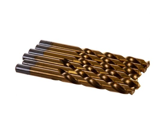 Сверло по металлу (6 шт; 11х142 мм; титан) Атака 8077540 – изображение 2