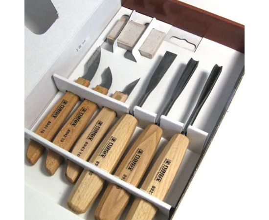 Набор из 6 резцов + брусок в картонной коробке NAREX Standart 894610 – изображение 3