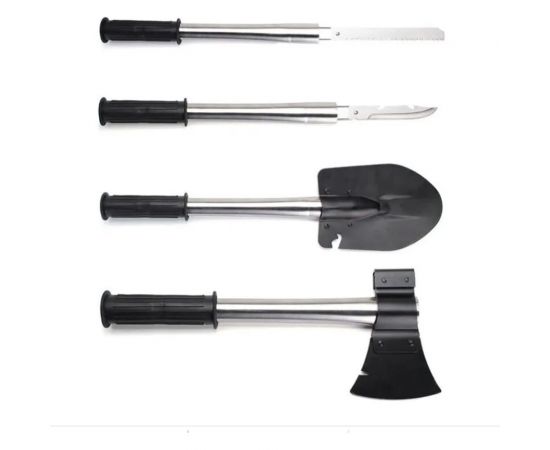 Дорожная лопата URM 4 предмета, лопата, топорик, пила, нож, в сумке D00784 – изображение 3