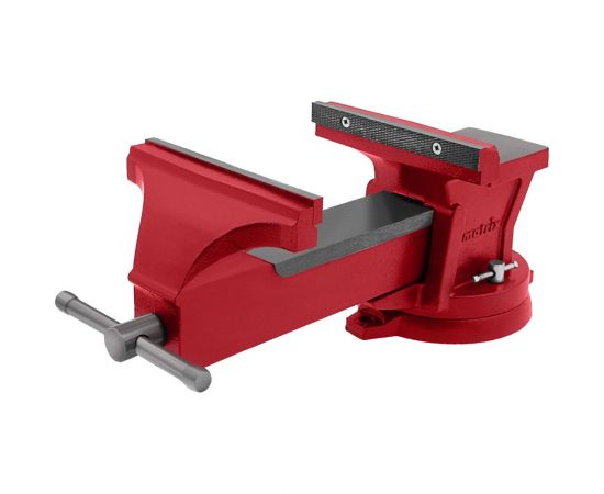 Слесарные тиски MATRIX 200 мм, поворотные, с наковальней 18603 – изображение 3