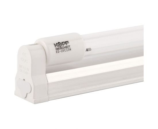 Бактерицидный ультрафиолетовый светильник-облучатель Kopfgescheit открытого типа без выделения озона KG-UVC15WT5 – изображение 3